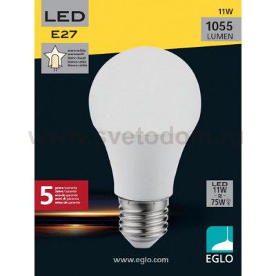 Лампа светодиодная A60 Eglo 11478