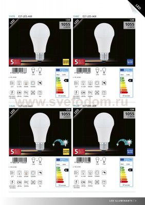 Лампа светодиодная A60 Eglo 11478