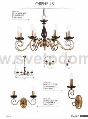 Настенный светильник Favourite 1148-1W Orpheus