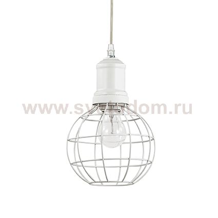 Ideal Lux CAGE SP1 ROUND BIANCO Светильник подвесной