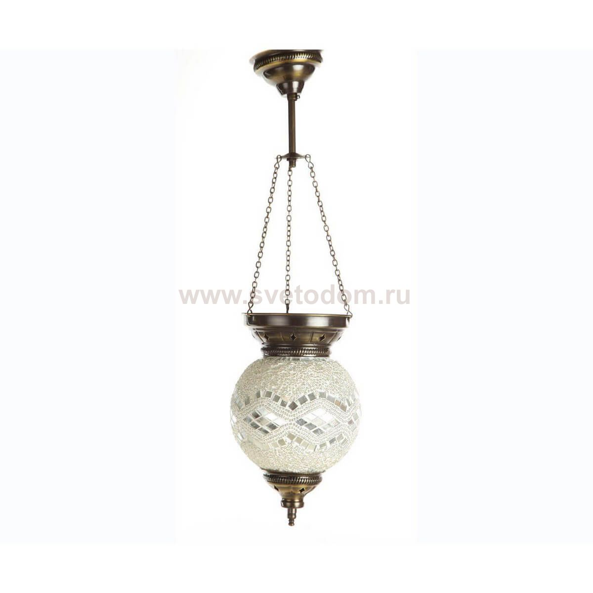 Подвесной светильник МАРОККО белый h-60. d-15 E14 1*40w Kink light 115,01