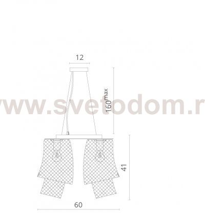 Светильник подвесной Divinare 1152/02 SP-4 Miracolo