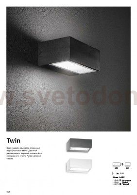 Ideal Lux TWIN AP1 NERO