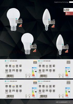 Лампа светодиодная 3 шага диммирования A60 Eglo 11561