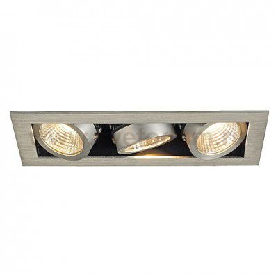 SLV 115726 KADUX LED DL Set, alu-brushed, 3x9W, 38°, 3000K, inkl. Treiber