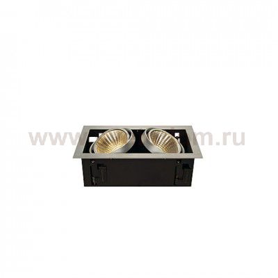 SLV 115746 KADUX LED DL Set, alu-brushed, 2x24W, 30°, 3000K, inkl. Treiber