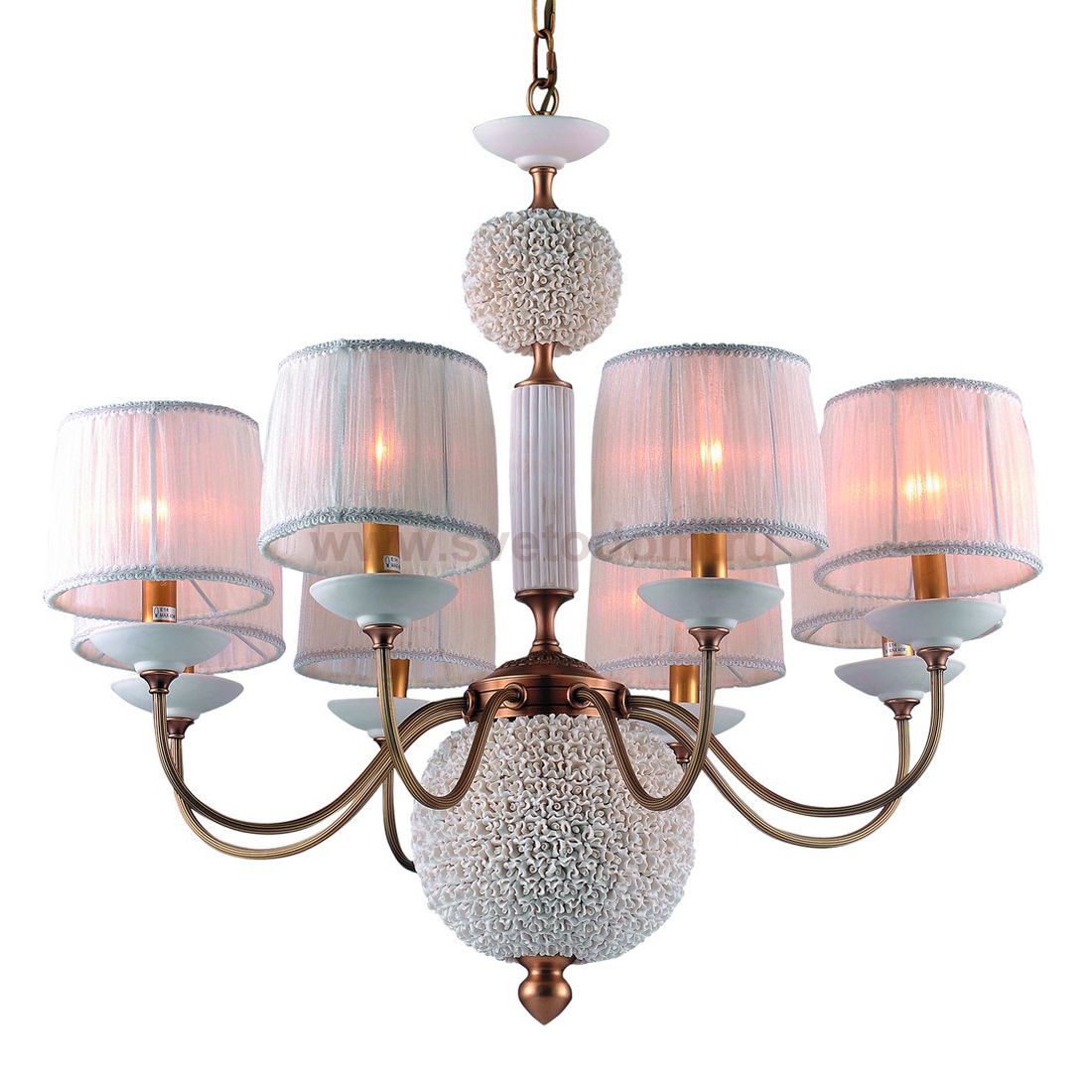 Светильник подвесной Divinare 1160/01 LM-8 Terraglia