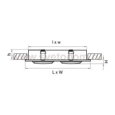 Светильник встраиваемый Lightstar 11602 Singo