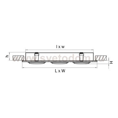 Светильник встраиваемый Lightstar 11603 Singo