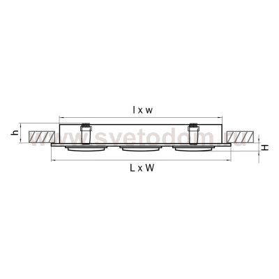 Светильник встраиваемый Lightstar 11613 Singo