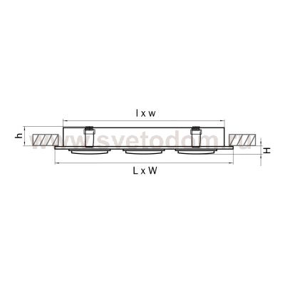 Светильник встраиваемый Lightstar 11623 Singo