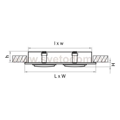 Светильник встраиваемый Lightstar 11624 Singo