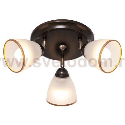 Спотовый светильник 11645/3WENGE WT ЭкономСвет