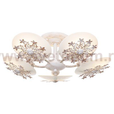 Люстра эконом Экономсвет 11651/5WG WT+WG