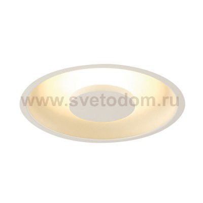 SLV 117311 OCCULDAS Deckeneinbauleuchte, rund, weiss, 30 SMD LED, 22W, 3000K