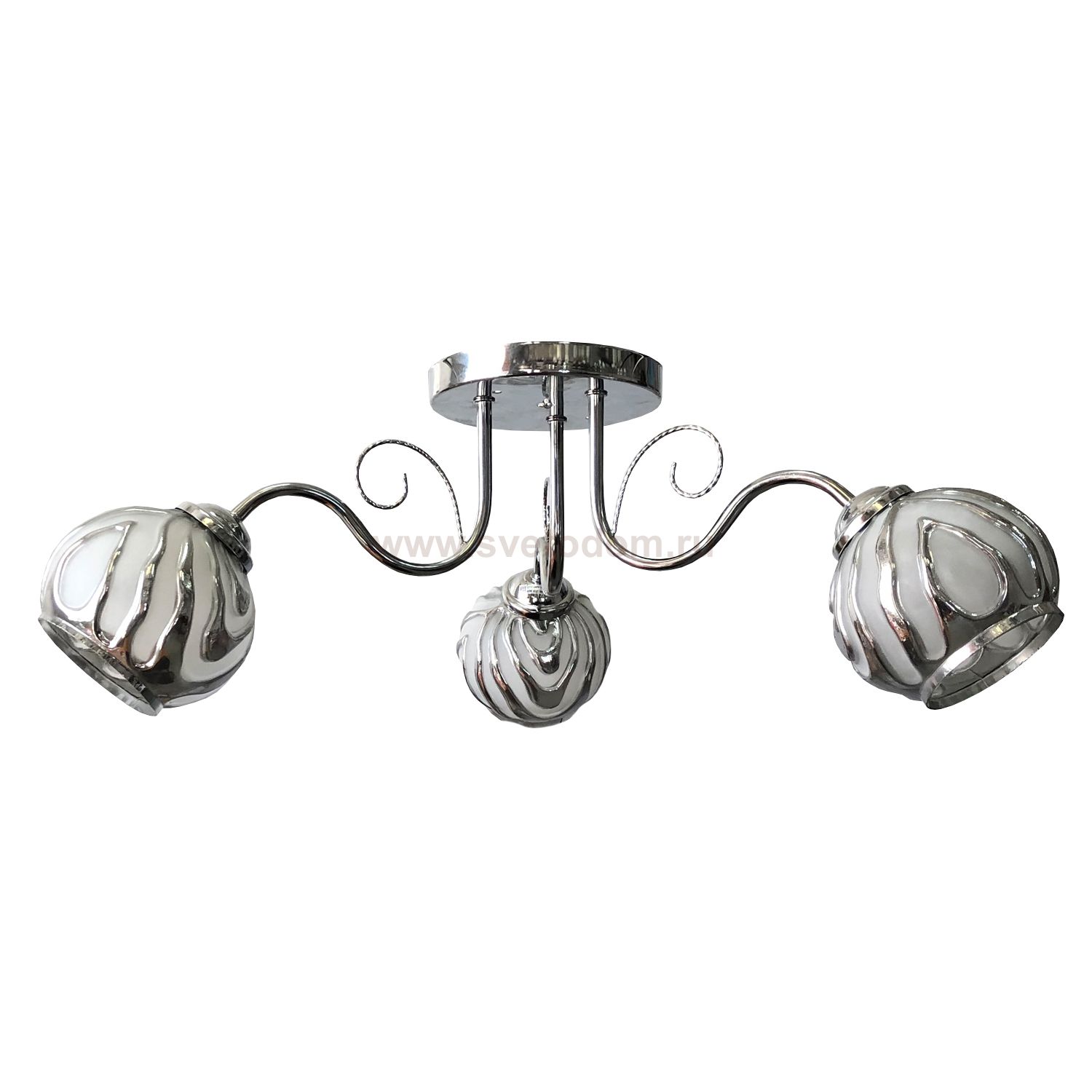 Потолочный светильник Экономсвет 11740/3CR WT+CR