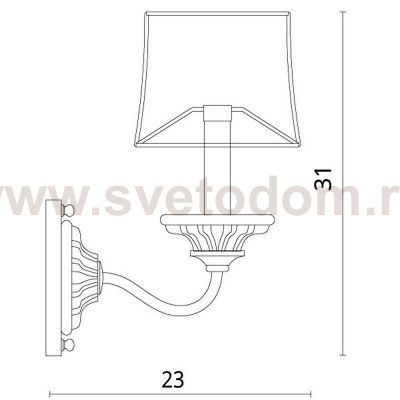 Светильник настенный Divinare 1175/01 AP-1 DOLCE