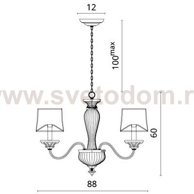 Светильник подвесной Divinare 1175/01 LM-8 DOLCE