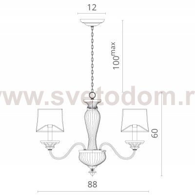 Светильник подвесной Divinare 1175/01 LM-8 DOLCE