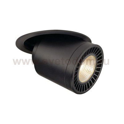 SLV 118120 SUPROS MOVE Deckeneinbau- leuchte, rund, schwarz, 4000lm 3000K, SLM LED, 60° Reflektor