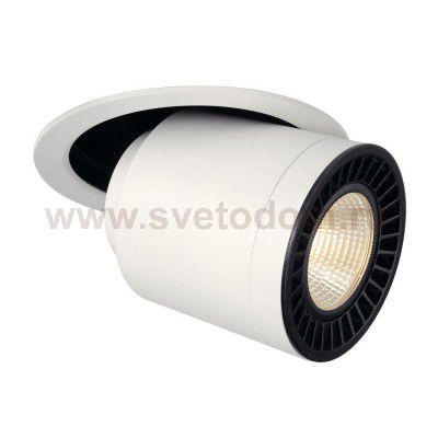 SLV 118121 SUPROS MOVE Deckeneinbau- leuchte, rund, weiss, 4000lm, 3000K, SLM LED, 60° Reflektor