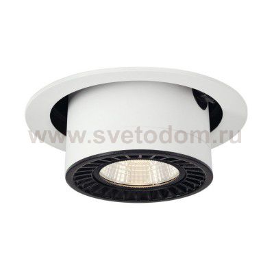 SLV 118121 SUPROS MOVE Deckeneinbau- leuchte, rund, weiss, 4000lm, 3000K, SLM LED, 60° Reflektor