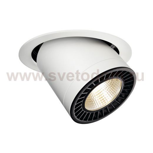 SLV 118121 SUPROS MOVE Deckeneinbau- leuchte, rund, weiss, 4000lm, 3000K, SLM LED, 60° Reflektor