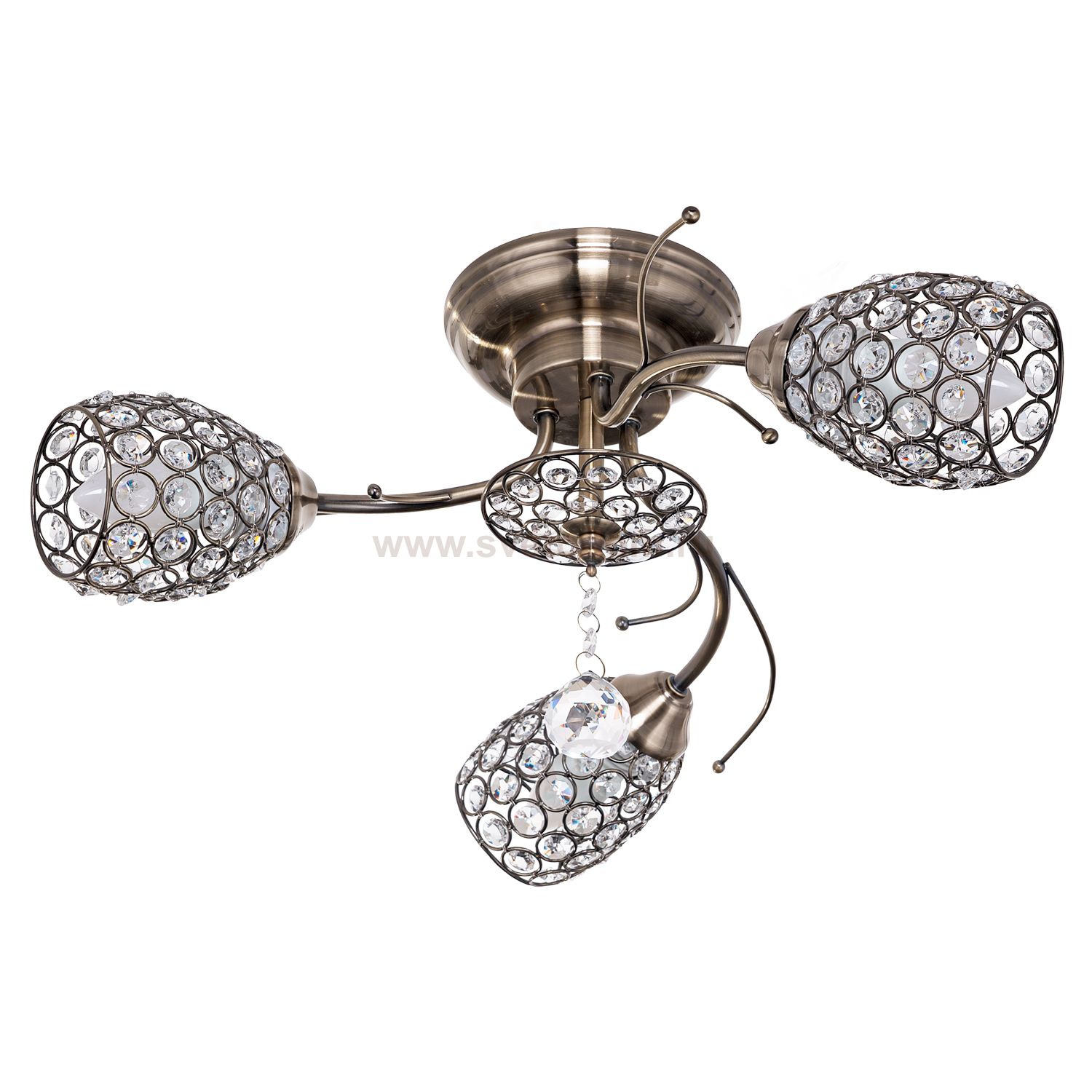 Потолочный светильник Экономсвет 1181/3AB CL+AB