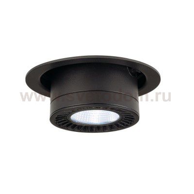 SLV 118170 SUPROS MOVE Deckeneinbau- leuchte, rund, schwarz, 4000lm 4000K, SLM LED, 60° Reflektor