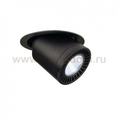 SLV 118170 SUPROS MOVE Deckeneinbau- leuchte, rund, schwarz, 4000lm 4000K, SLM LED, 60° Reflektor