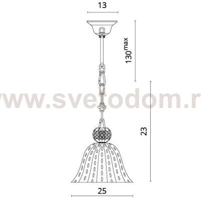 Светильник подвесной Divinare 1181/01 SP-1 Pallottola