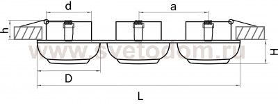 Светильник встраиваемый Lightstar 11837 Ocula