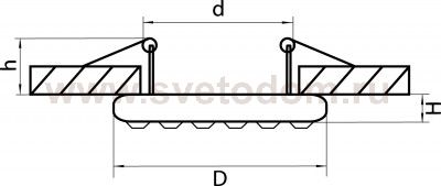Светильник встраиваемый Lightstar 11902 Miriade