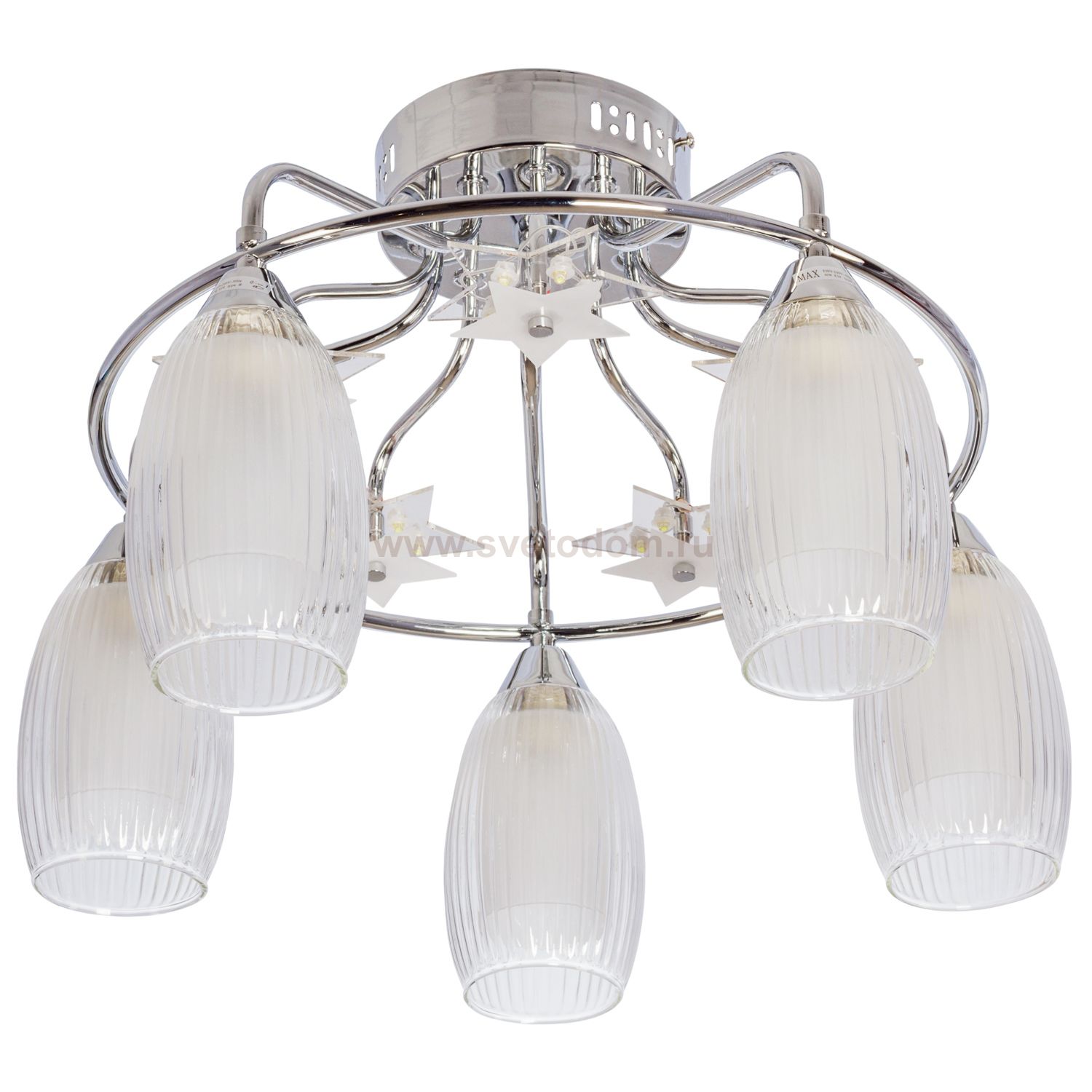 Светильник ЭкономСвет 11927A/5CR WT LED