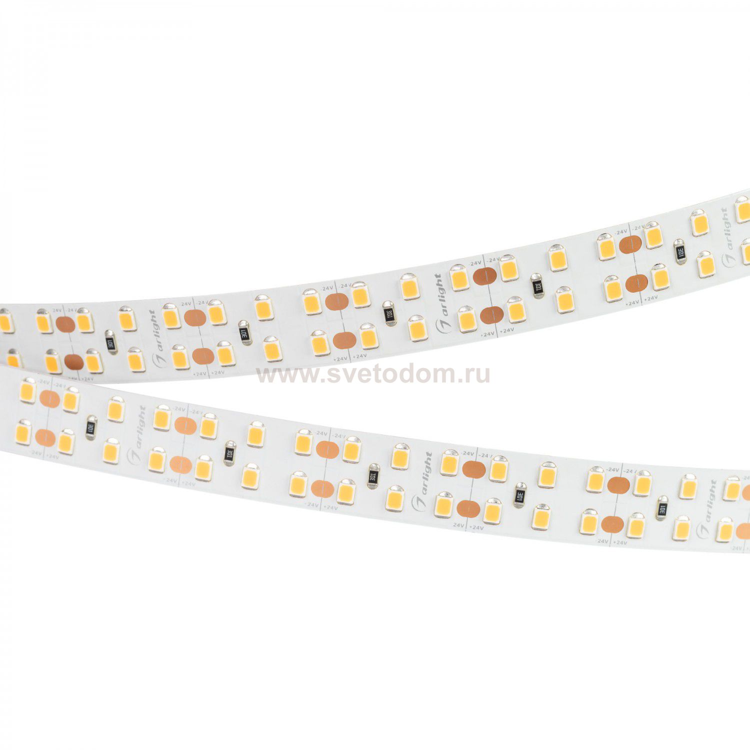 024075(2) Светодиодная лента RT-A240-15mm 24V Warm3000 (19.2 W/m, IP20, 2835, 5m) (Arlight, Открытый)