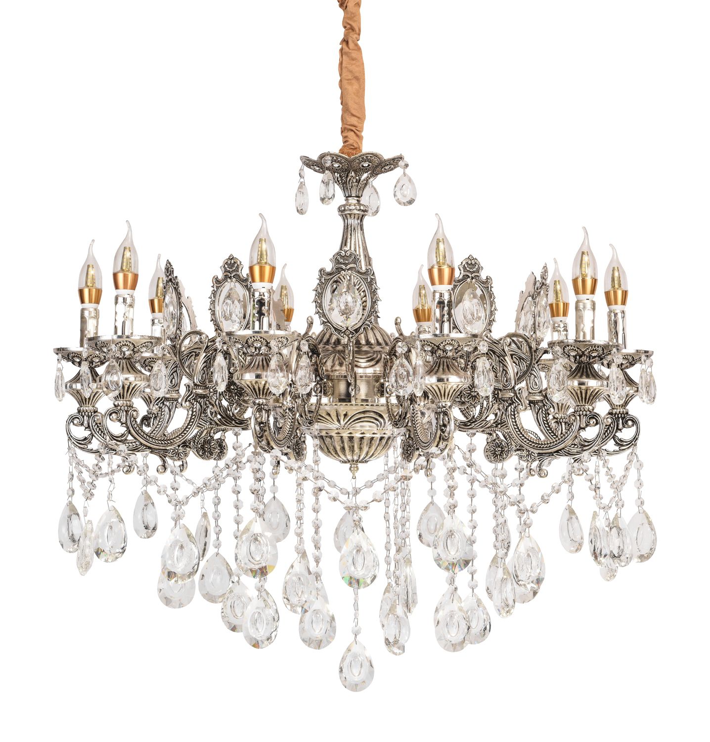 Потолочный светильник 12005/10CR+BK WT Экономсвет