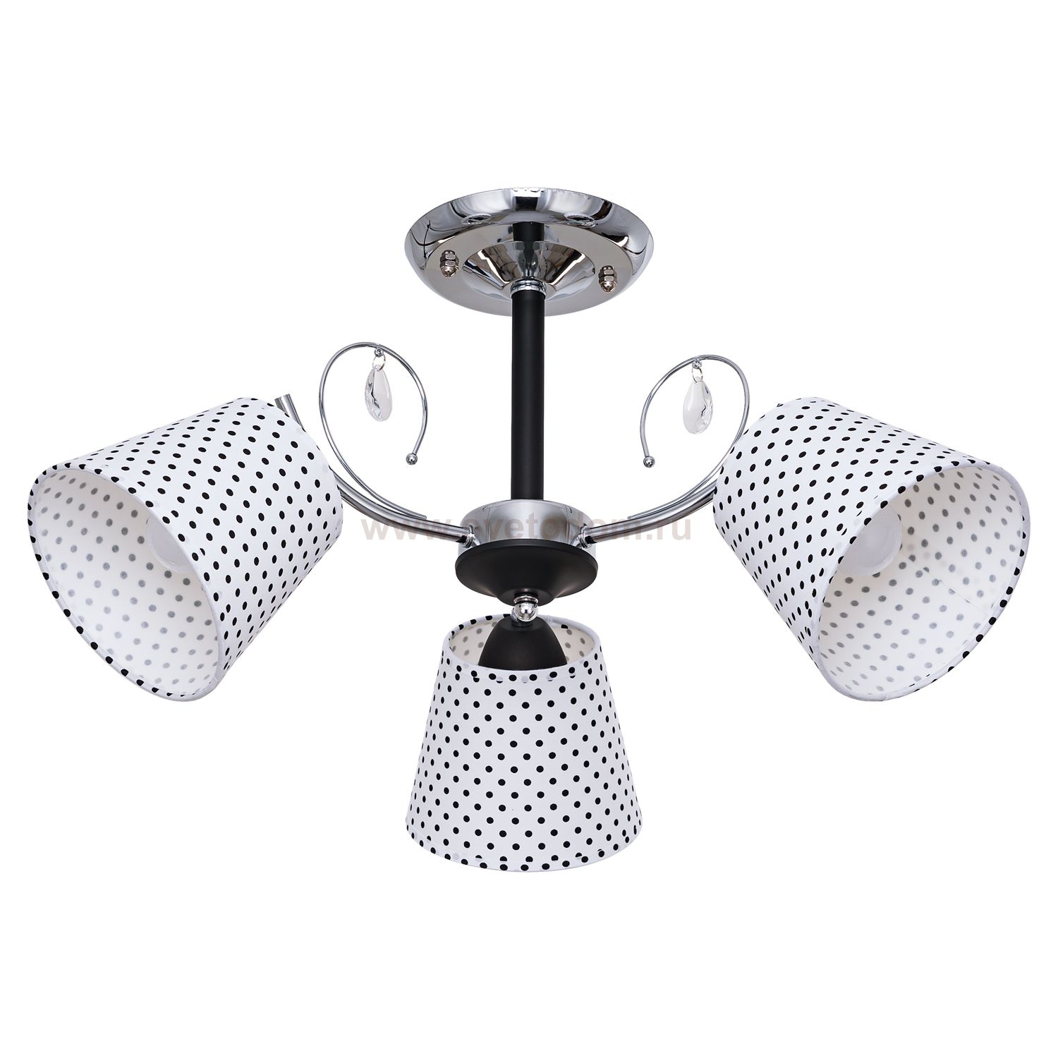 Люстра классическая Экономсвет 12014/3CR+BK PNT