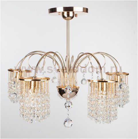 Светильник Eurosvet 1204/5 золото/прозрачный хрусталь Strotskis