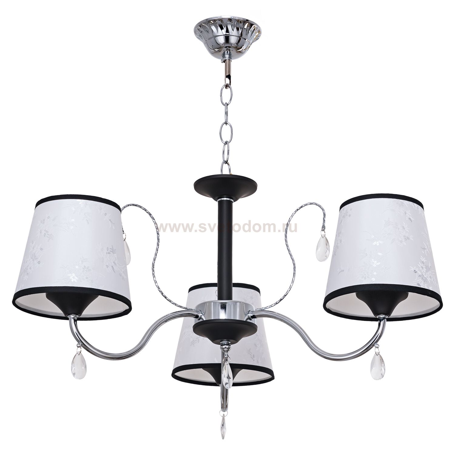 Люстра классическая Экономсвет 12044/3BK+CR WT