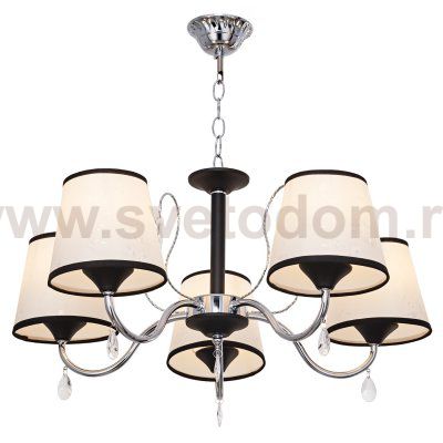Люстра классическая Экономсвет 12044/5BK+CR WT