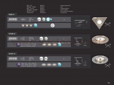 Светильник точечный Globo 1205-3led EINBAUSTRAHLER