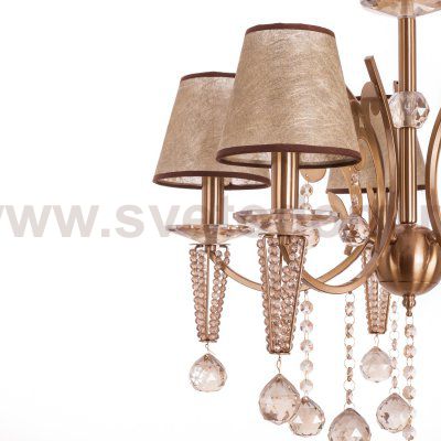 Люстра классическая с хрусталем Экономсвет 12051/5YB NC