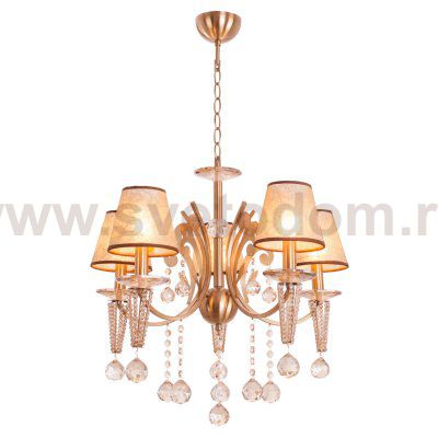 Люстра классическая с хрусталем Экономсвет 12051/5YB NC