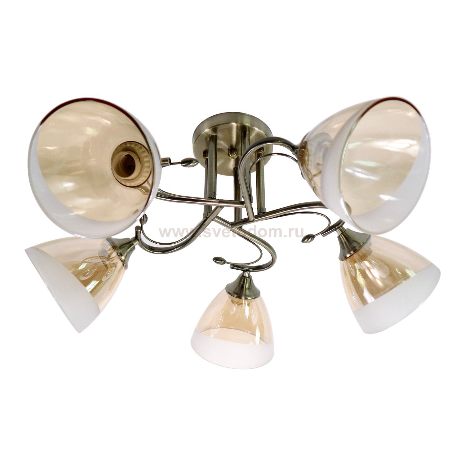 Люстра классическая Экономсвет 12095/5ZAB AMB+WT