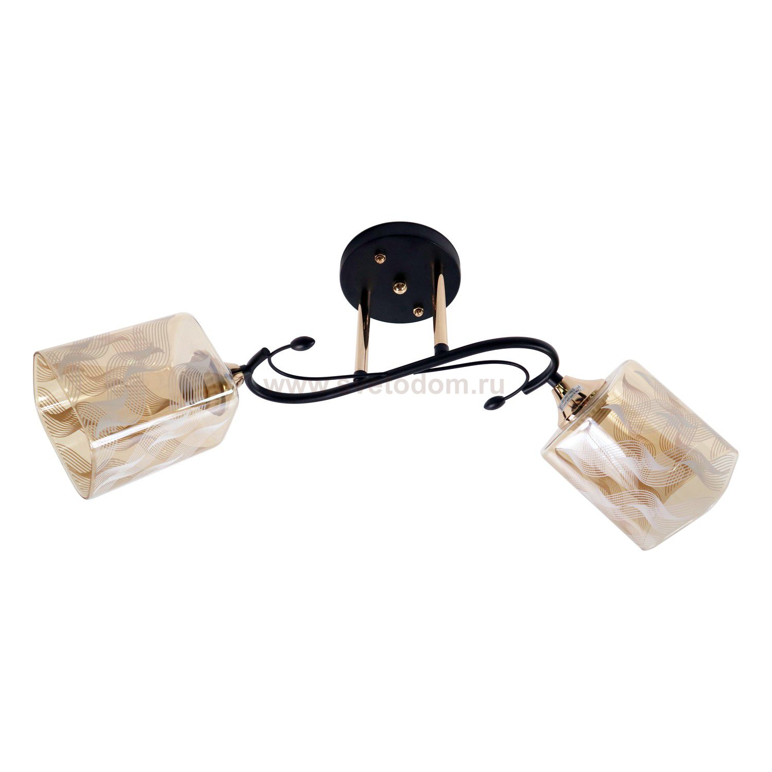 Люстра классическая Экономсвет 12097/2BK+FG AMB