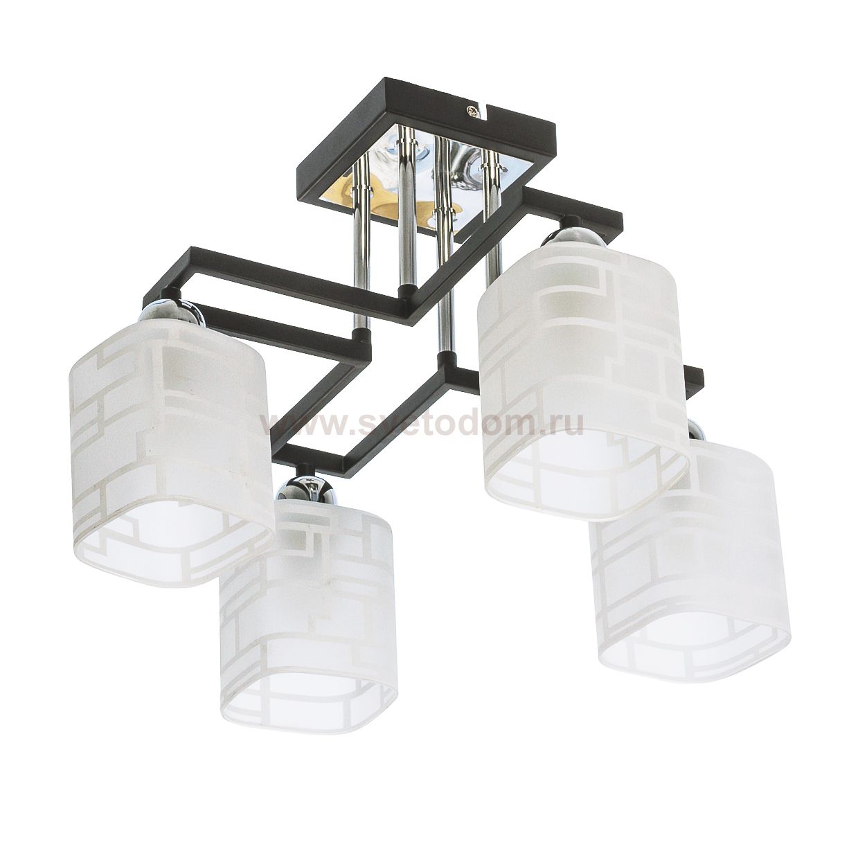 Светильник ЭкономСвет 12102/4B CR WENGE WT