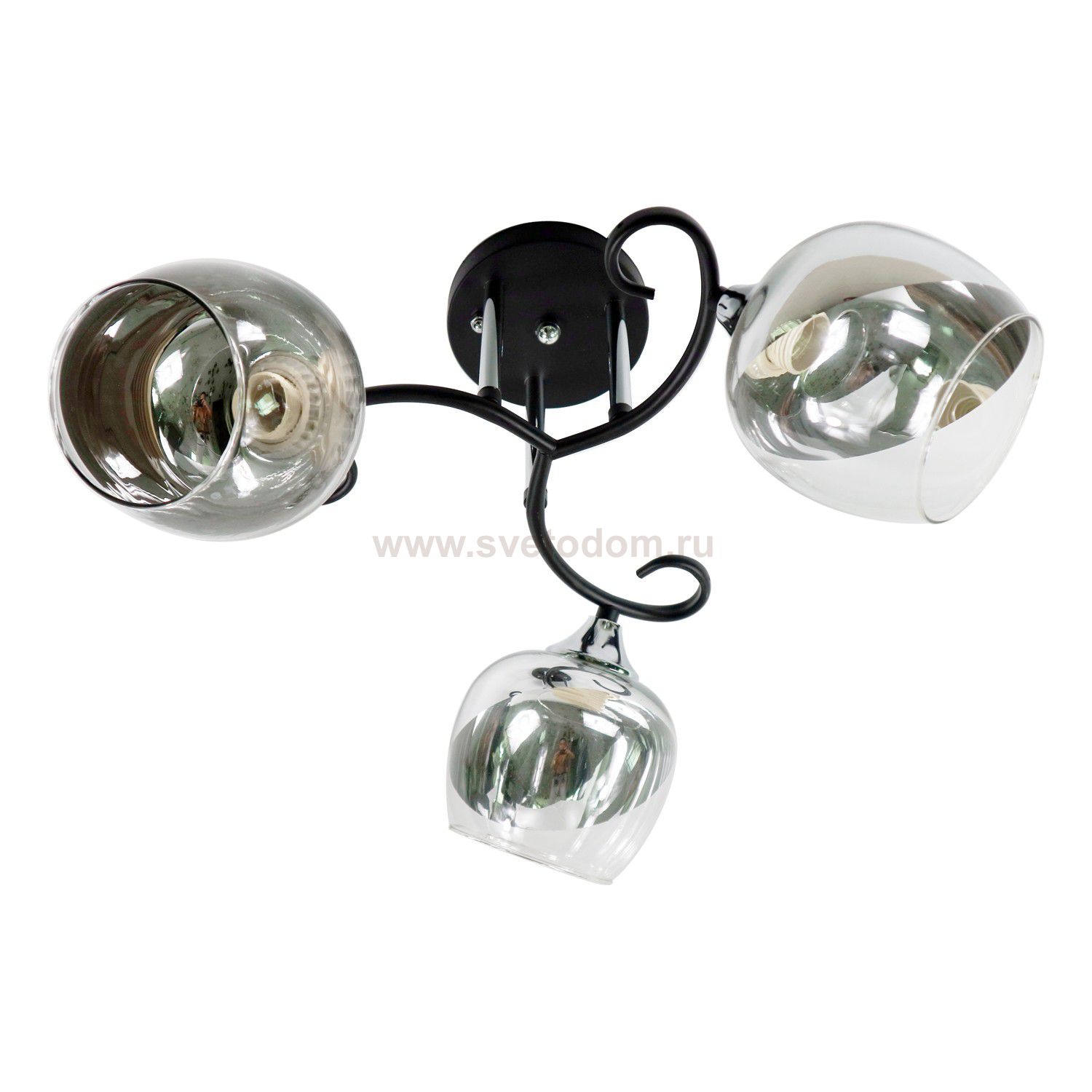 Люстра классическая Экономсвет 12104/3BK+CR SM+SL