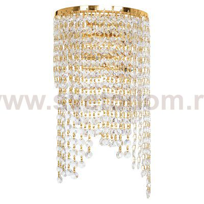 Светильник бра с хрусталем 12109B/2w L FGD WT Экономсвет