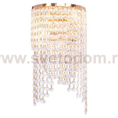 Светильник бра с хрусталем 12109B/2w L FGD WT Экономсвет