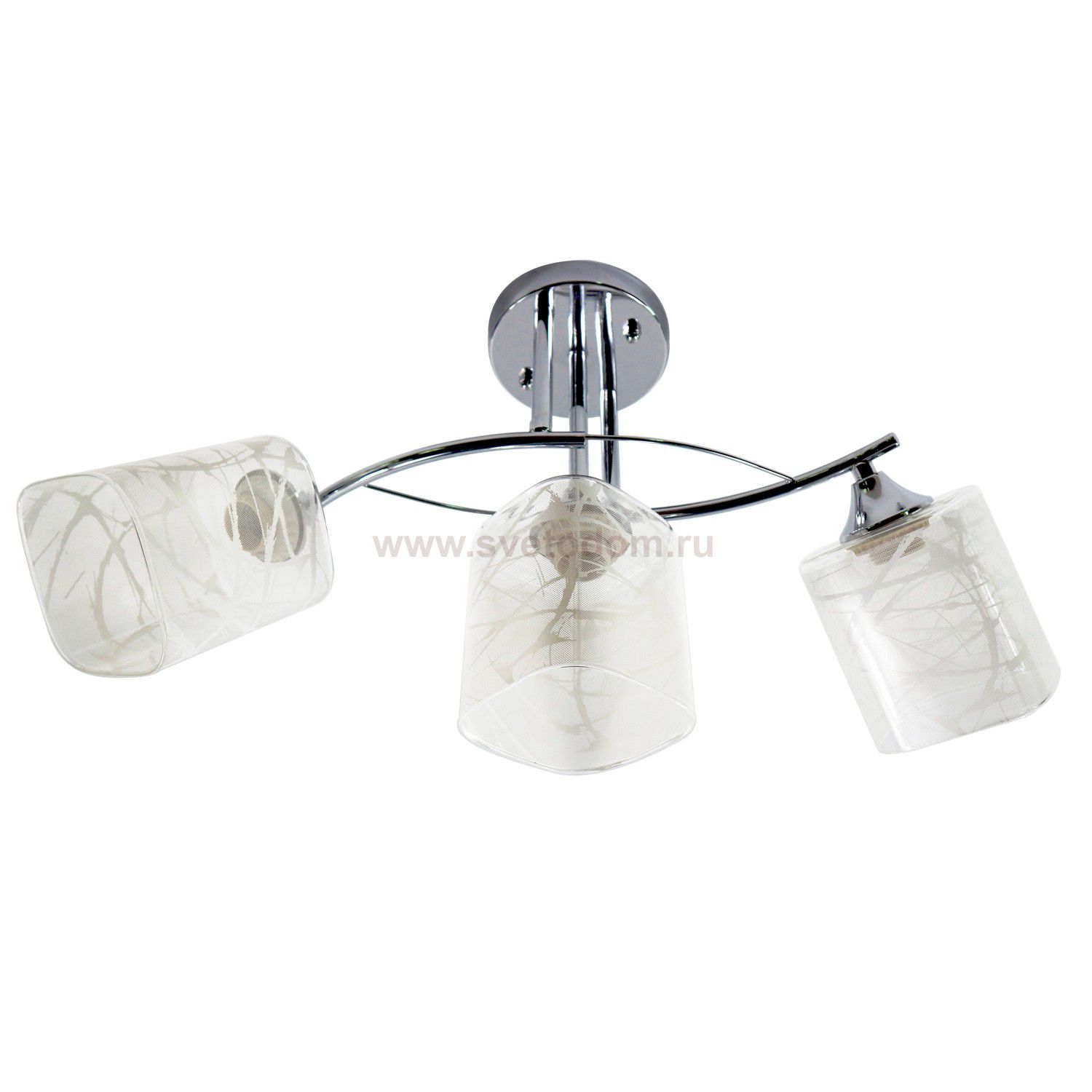 Люстра в стиле модерн Экономсвет 12115/3CR WT